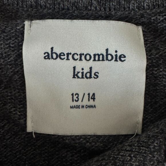 Abercrombie Fitch Kids Knit Button Collar Sweater Boys Size 13/14 - Picture 3 of 6